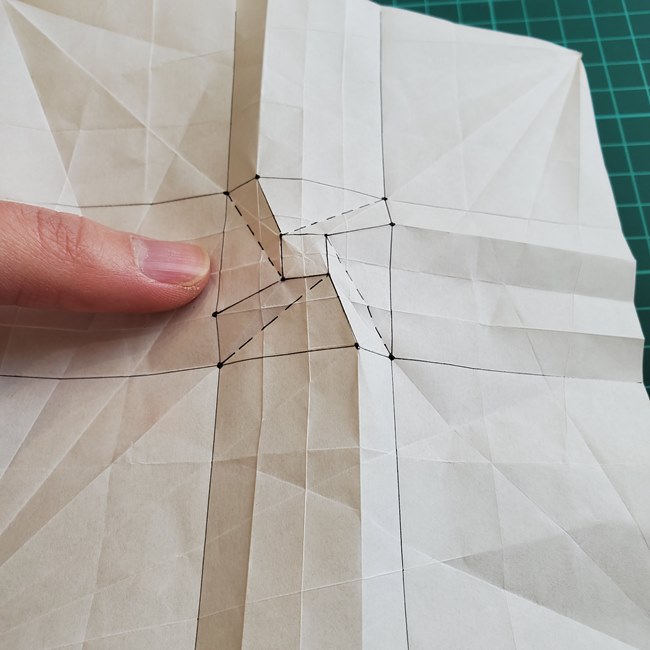 薔薇鶴の折り方作り方②基本の形(23)