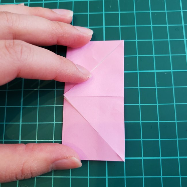 バラを折り紙3枚で立体的に作る折り方作り方②花びら2(10)