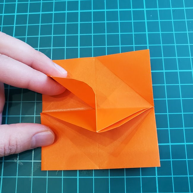 折り紙 ローズの折り方（簡単・立体的）②バラの形(17)