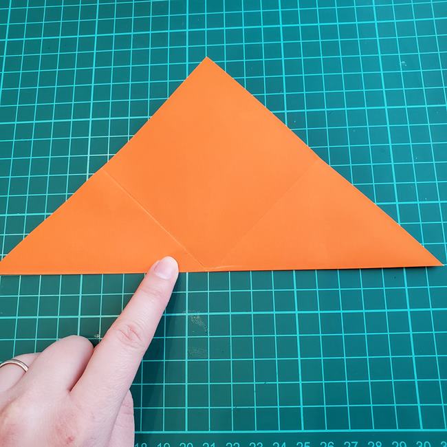 折り紙 ローズの折り方（簡単・立体的）①折り筋(6)