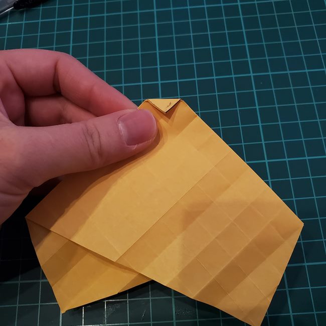 薔薇の折り紙 立体で難しい折り方作り方①折り筋(24)