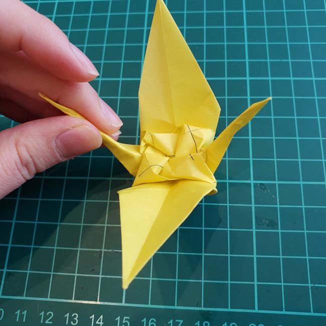 薔薇鶴の折り方作り方③鶴の形(15)