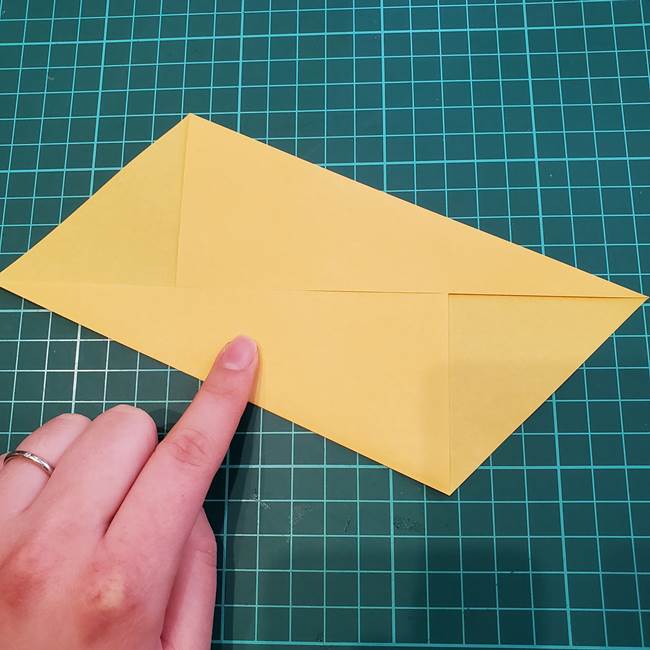 薔薇の折り紙 立体で難しい折り方作り方①折り筋(6)