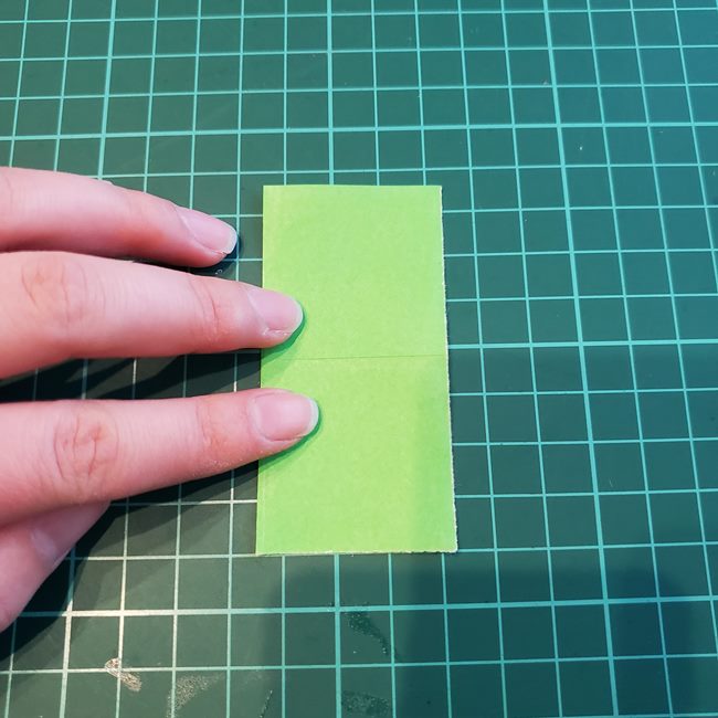 折り紙でバラの葉を平面でつくる折り方作り方(4)