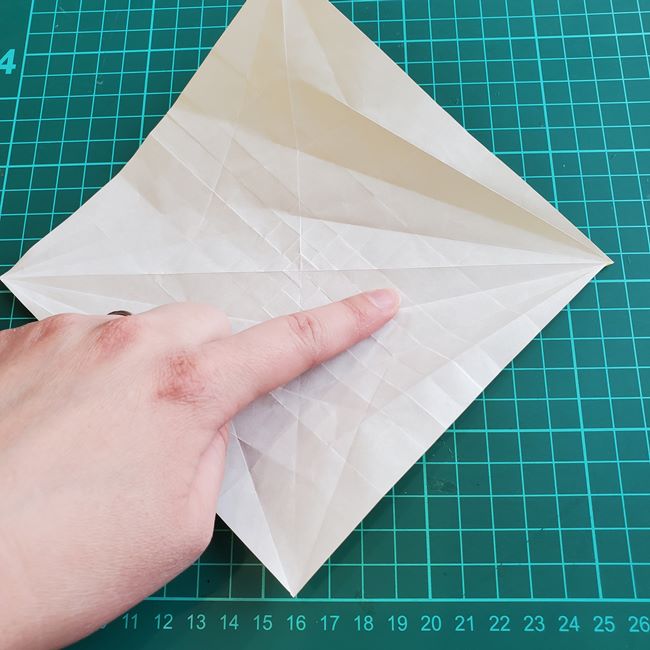薔薇鶴の折り方作り方②基本の形(8)