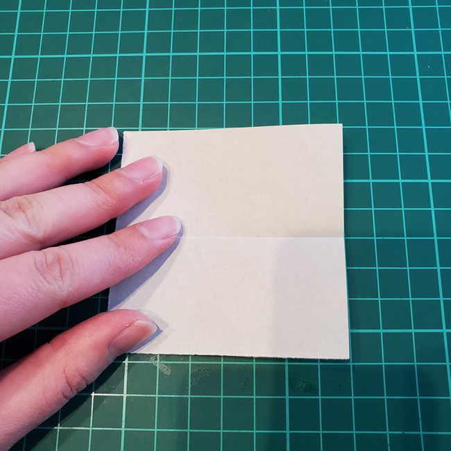 折り紙でバラの葉を平面でつくる折り方作り方(3)