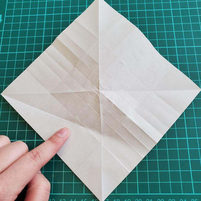 薔薇鶴の折り方作り方②基本の形(2)