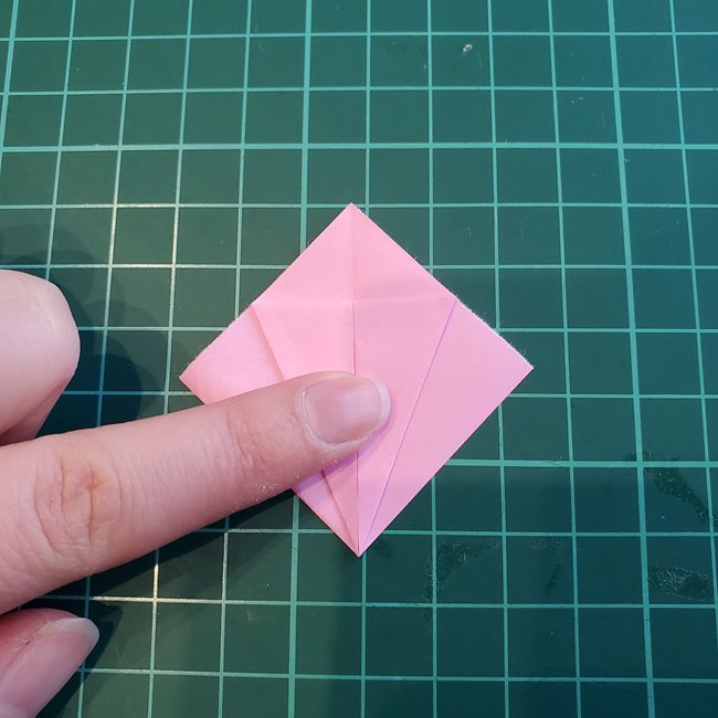 折り紙 バラのつぼみの折り方作り方①基本(11)