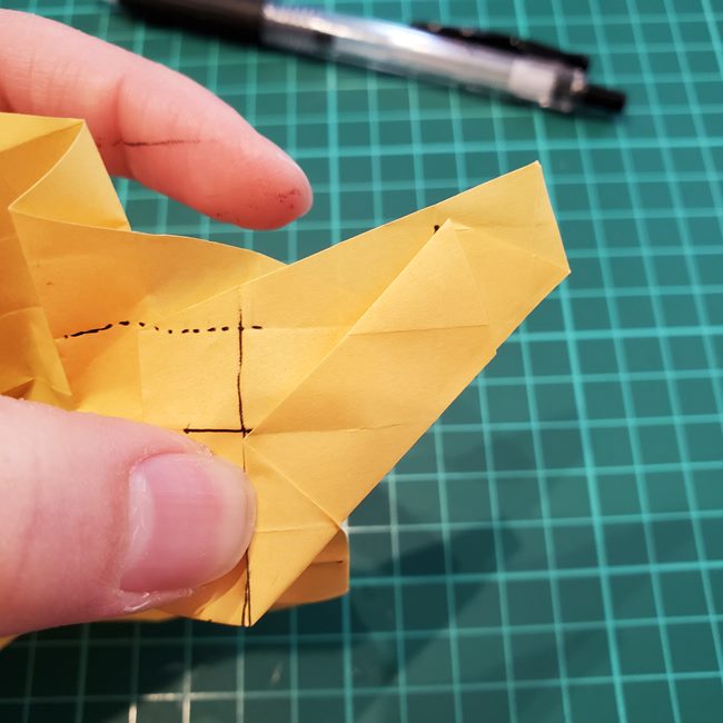 薔薇の折り紙 立体で難しい折り方作り方②基本の形(21)