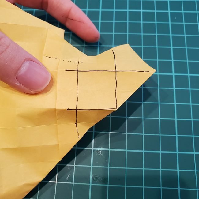 薔薇の折り紙 立体で難しい折り方作り方②基本の形(18)