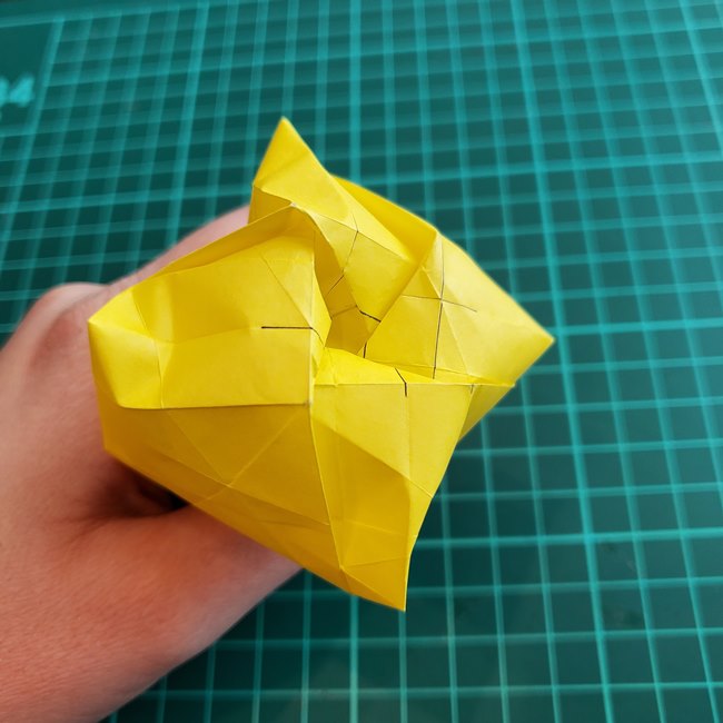 薔薇鶴の折り方作り方③鶴の形(5)