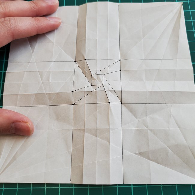 薔薇鶴の折り方作り方②基本の形(21)