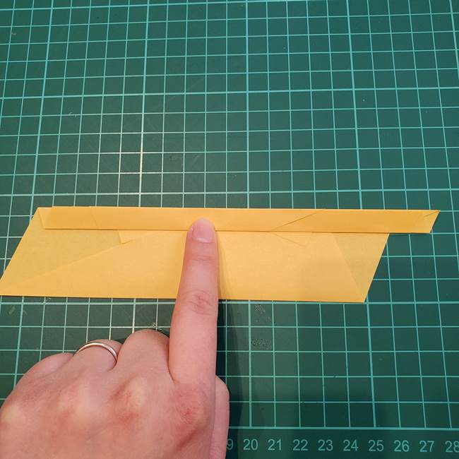 薔薇の折り紙 立体で難しい折り方作り方①折り筋(10)