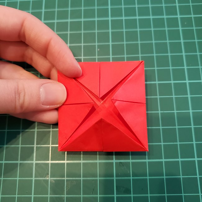 折り紙のメダル バラ（薔薇）の折り方作り方(9)