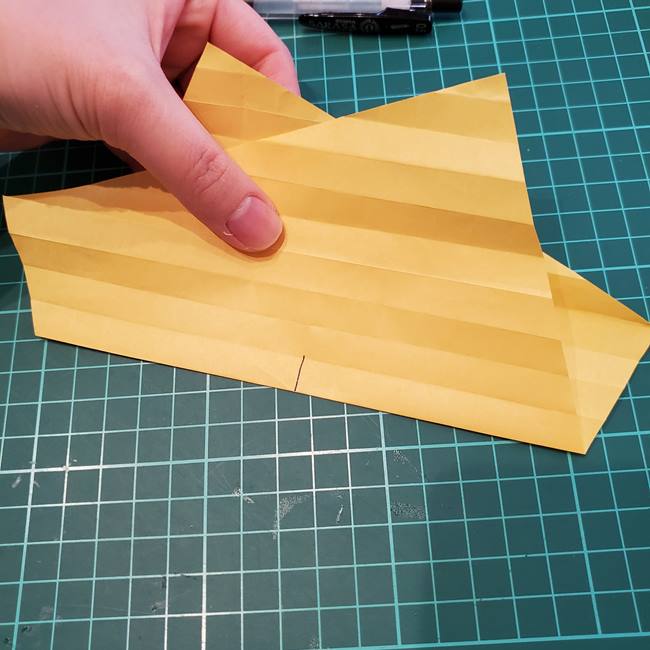 薔薇の折り紙 立体で難しい折り方作り方①折り筋(20)
