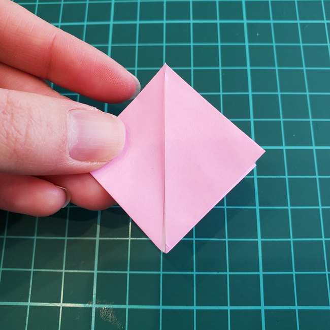 バラを折り紙3枚で立体的に作る折り方作り方②花びら2(11)