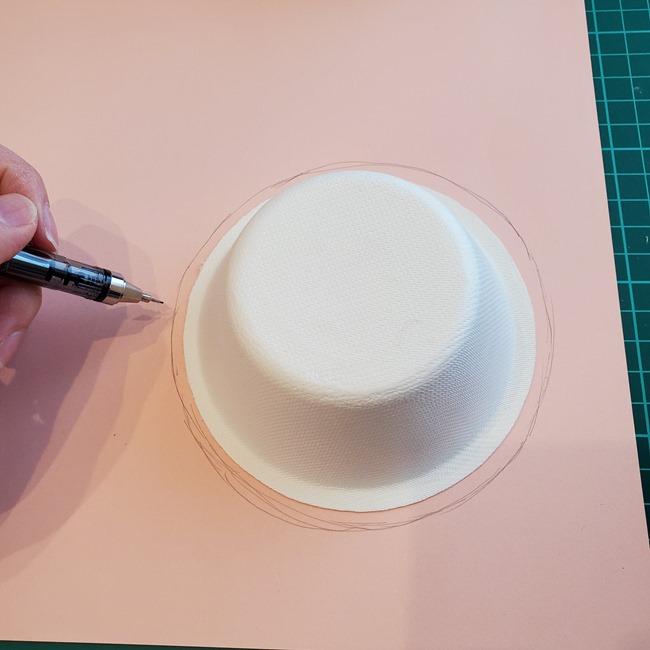 紙皿で帽子の作り方(1)