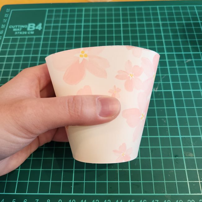 紙コップ工作 小物入れ（プレゼントボックス）の製作方法①パターン1(2)