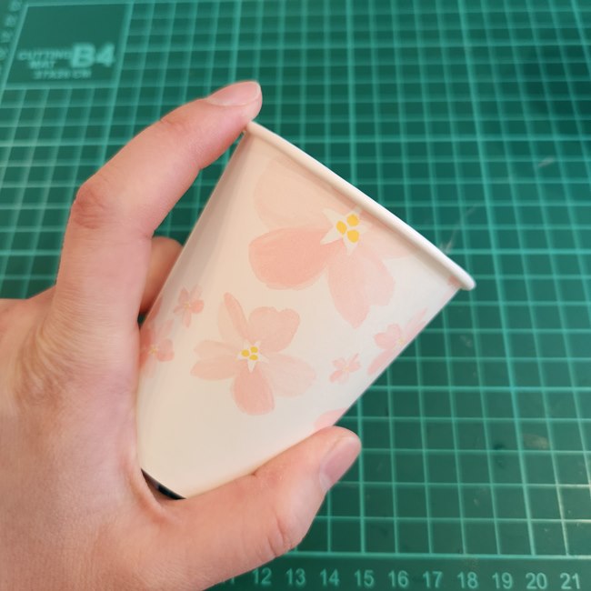 紙コップ工作 小物入れ（プレゼントボックス）の製作方法①パターン1(1)