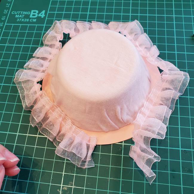 紙皿で帽子の作り方(13)
