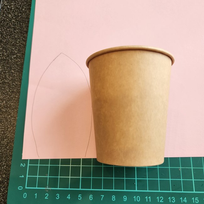 紙コップでチューリップの工作する作り方(2)