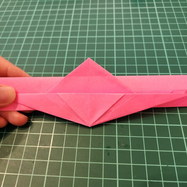 ポケモンZリング(ゼットリング)の折り紙の折り方作り方②リング後半(22)