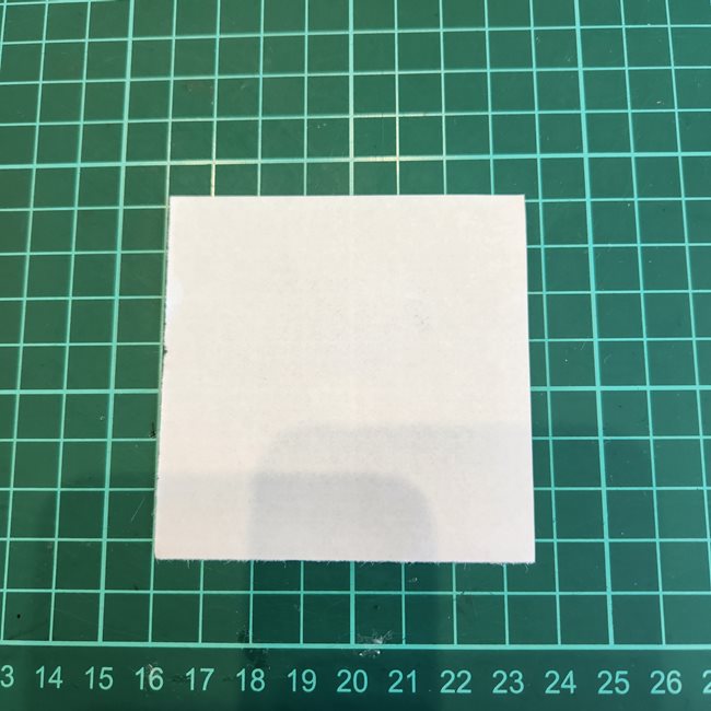 折り紙でミッフィーの指人形｜作り方折り方①顔(1)