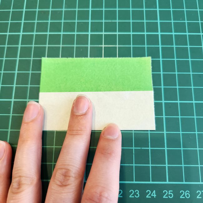 折り紙でミッフィーの指人形｜作り方折り方②体(3)