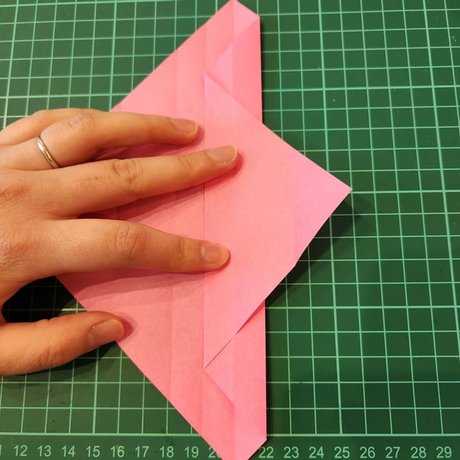 ポケモンZリング(ゼットリング)の折り紙の折り方作り方①リング前半(15)
