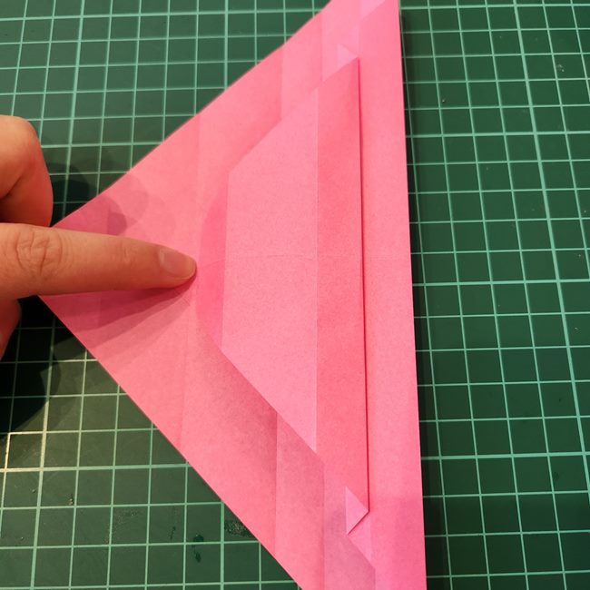 ポケモンZリング(ゼットリング)の折り紙の折り方作り方①リング前半(19)