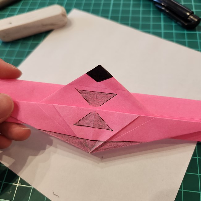ポケモンZリング(ゼットリング)の折り紙の折り方作り方④組み合わせ(4)