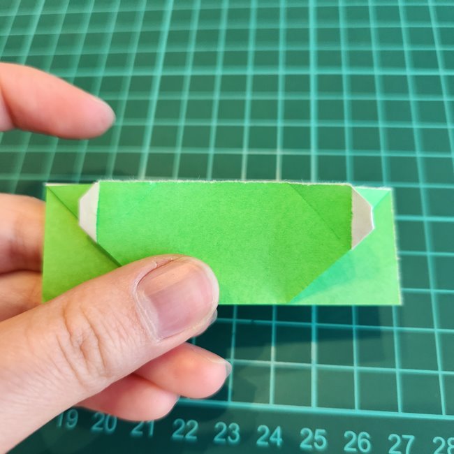折り紙でミッフィーの指人形｜作り方折り方②体(14)