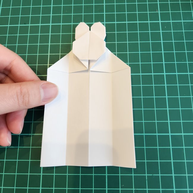ミッフィーの折り紙 ぴょんぴょん飛ぶ折り方作り方②体(2)