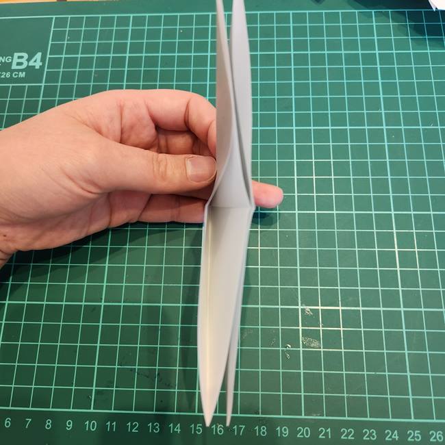 ポケモンの折り紙 レシラムの折り方作り方(9)