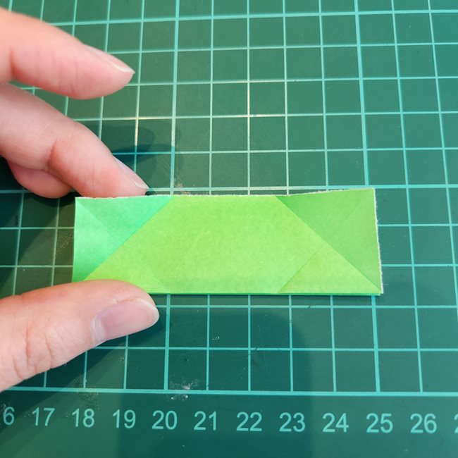 折り紙でミッフィーの指人形｜作り方折り方②体(9)