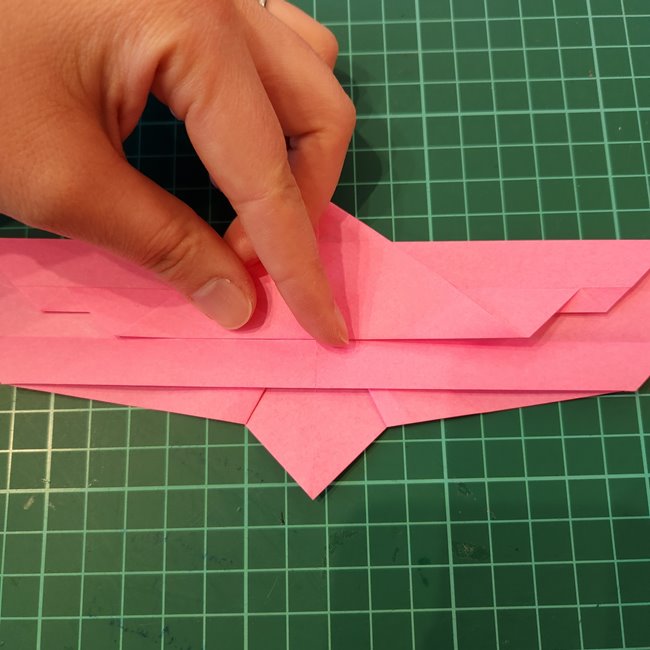 ポケモンZリング(ゼットリング)の折り紙の折り方作り方②リング後半(15)