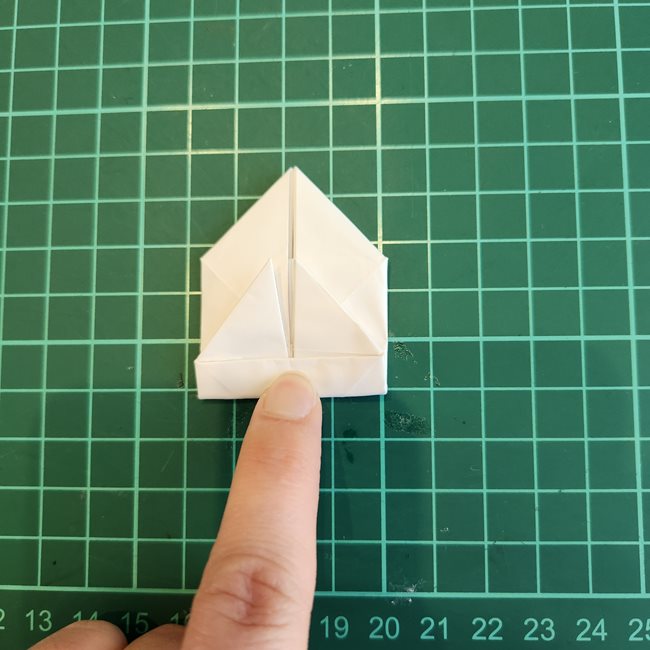 ミッフィーの折り紙 ぴょんぴょん飛ぶ折り方作り方②体(19)