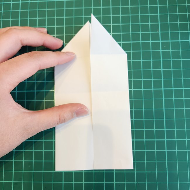 ミッフィーの折り紙 ぴょんぴょん飛ぶ折り方作り方①顔(14)