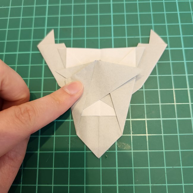 ポケモンの折り紙 レシラムの折り方作り方(18)