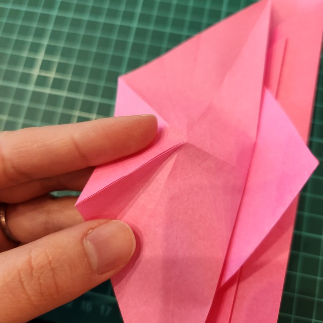 ポケモンZリング(ゼットリング)の折り紙の折り方作り方②リング後半(8)