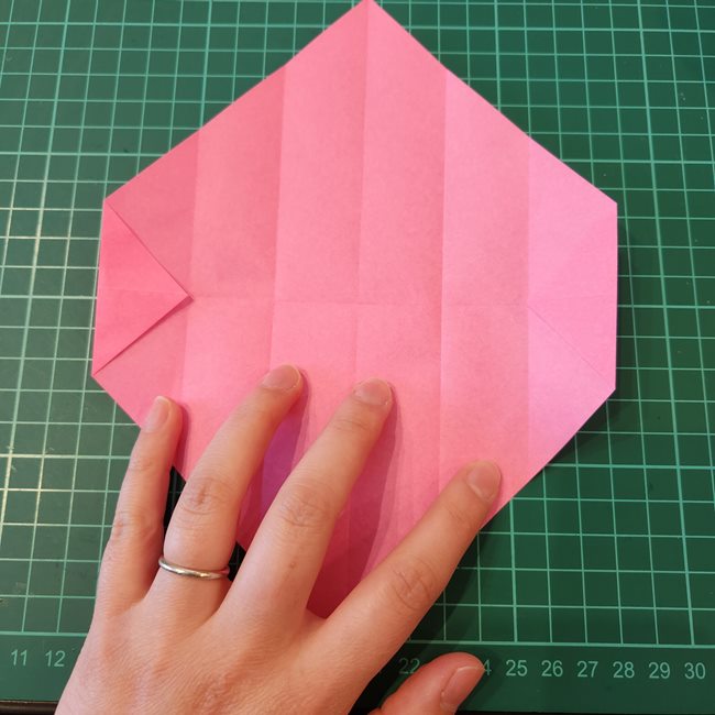 ポケモンZリング(ゼットリング)の折り紙の折り方作り方①リング前半(10)
