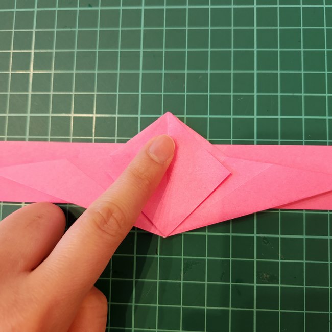 ポケモンZリング(ゼットリング)の折り紙の折り方作り方②リング後半(12)