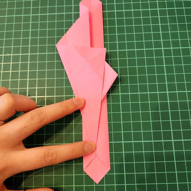 ポケモンZリング(ゼットリング)の折り紙の折り方作り方②リング後半(4)
