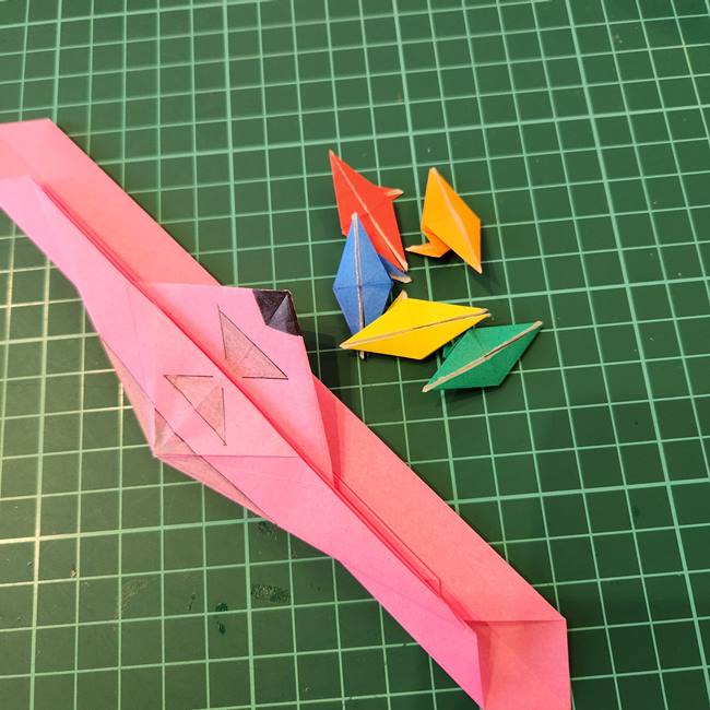 ポケモンZリング(ゼットリング)の折り紙の折り方作り方④組み合わせ(5)