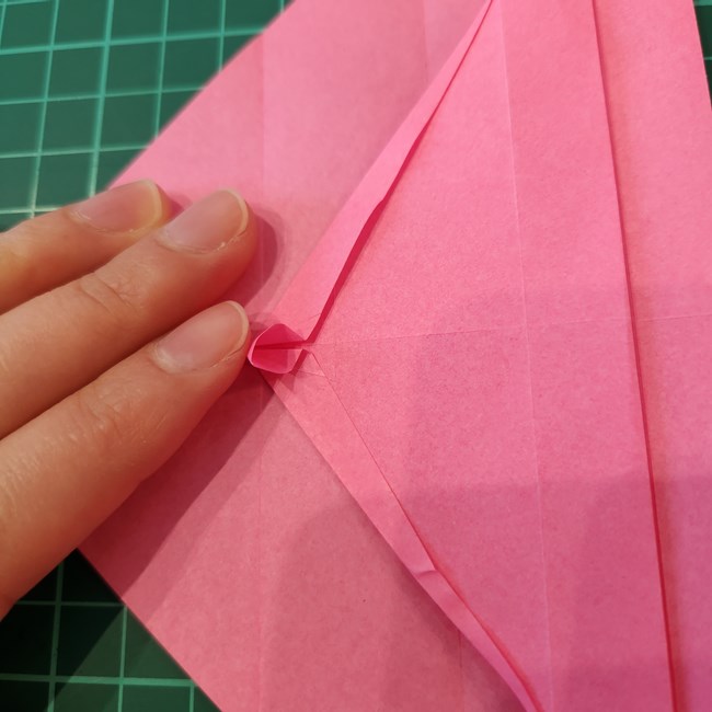 ポケモンZリング(ゼットリング)の折り紙の折り方作り方①リング前半(23)