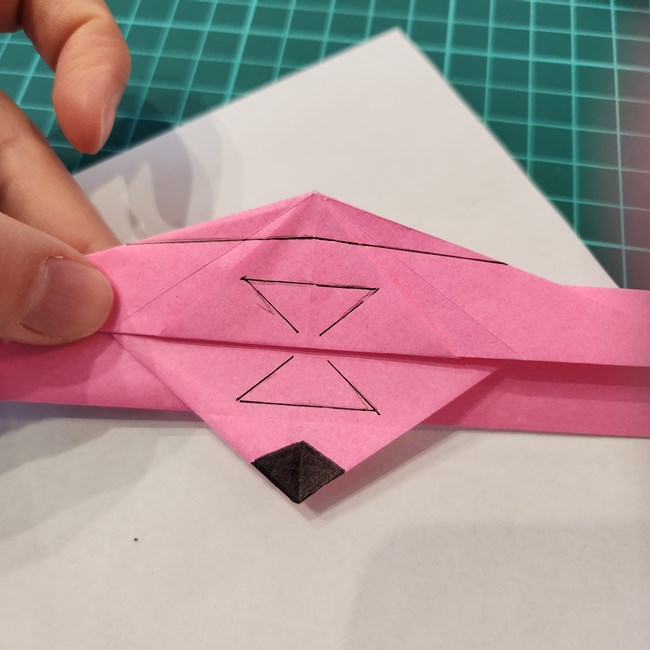 ポケモンZリング(ゼットリング)の折り紙の折り方作り方④組み合わせ(3)