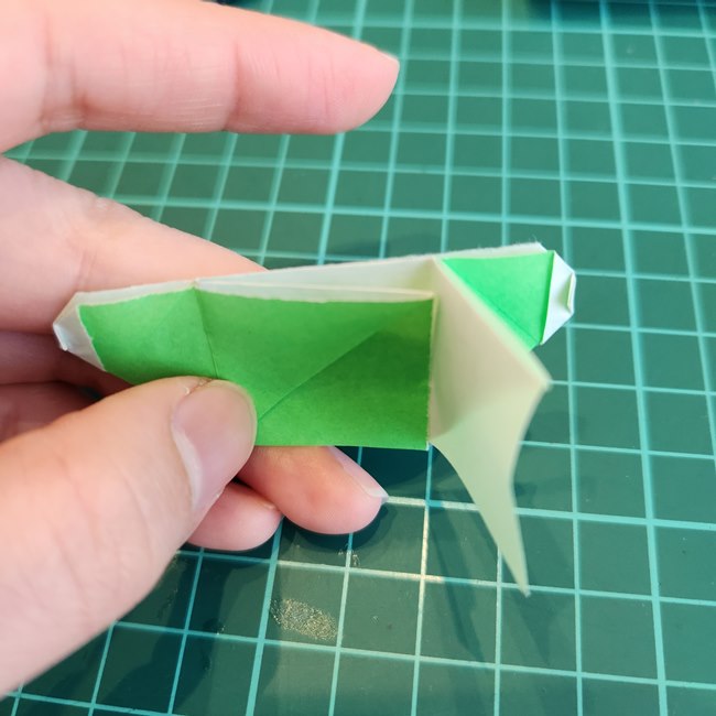 折り紙でミッフィーの指人形｜作り方折り方②体(16)