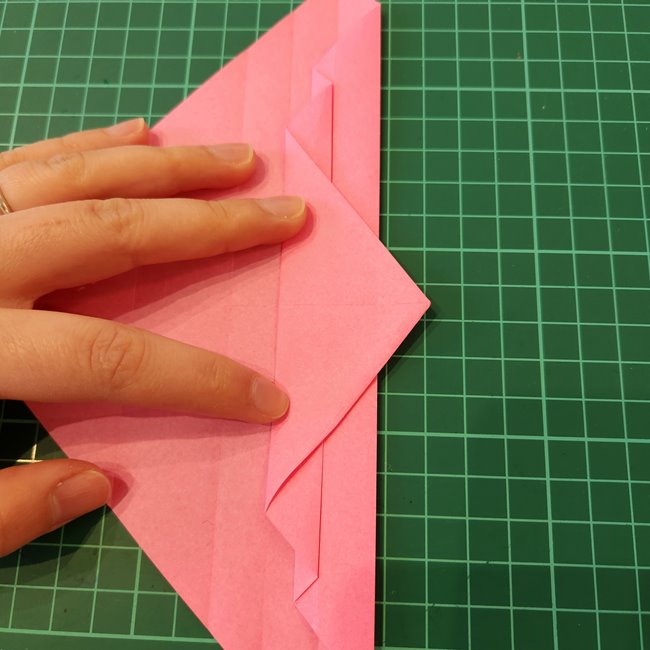 ポケモンZリング(ゼットリング)の折り紙の折り方作り方①リング前半(25)