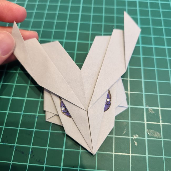 ポケモンの折り紙 レシラムの折り方作り方(23)