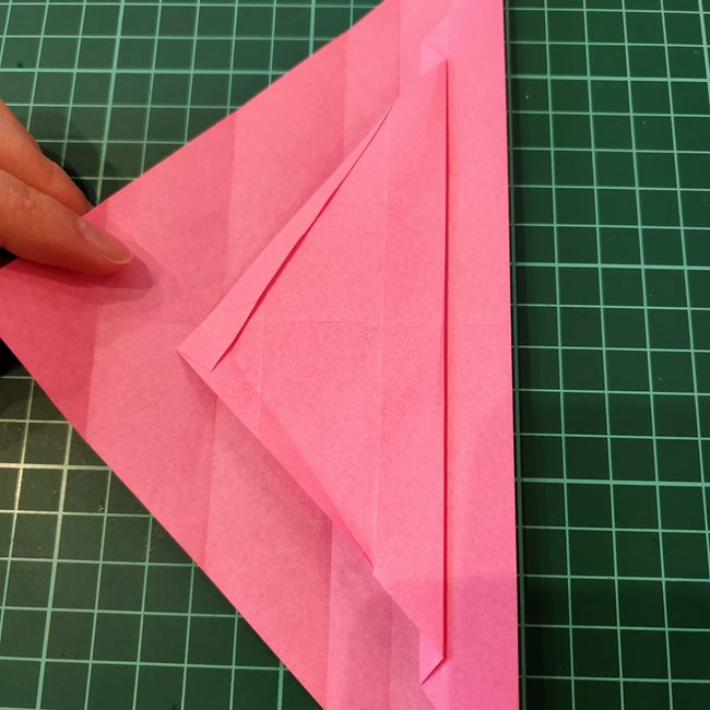 ポケモンZリング(ゼットリング)の折り紙の折り方作り方①リング前半(21)